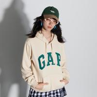 Gap 盖璞 男女装秋2024款LOGO美式复古连帽法式圈织软卫衣892186