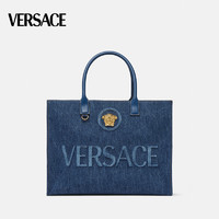 VERSACE 范思哲 女士 La Medusa 美杜莎大号帆布托特包 1004741-1A04287