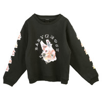 BABYGHOST 设计师原创品牌女装宽松印花套头衫动物印花卫衣