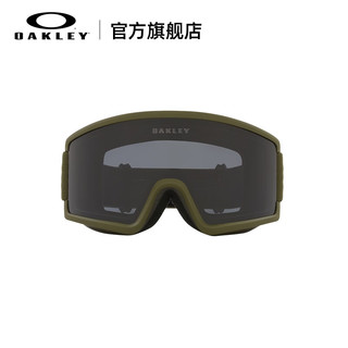 OAKLEY 欧克利 Target Line L柱面滑雪镜防雾滑雪装备护目眼镜7120&7121 暗灰色-13