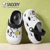 百亿补贴：SNOOPY 史努比 童鞋夏季新款镂空透气男童洞洞鞋百搭软底大码女童包头凉鞋