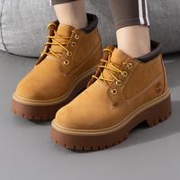 Timberland 户外女鞋时尚耐磨运动鞋中帮靴徒步登山工装靴 鞋靴为宽版