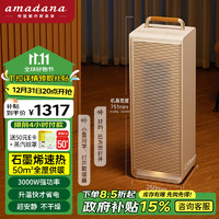 Amadana 艾曼达石墨烯取暖器电暖器家用客厅大面积暖风机取暖神器全屋升温电热暖气片卧室速热快热炉HP02