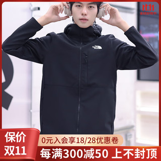 THE NORTH FACE 北面 软壳衣男款24秋冬新款户外休闲防泼水加绒内衬夹克外套