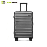 Caseman 卡斯曼 24英寸 商务拉杆箱 深灰