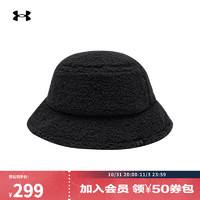 安德玛 UNDERARMOUR）秋冬Sportstyle女子保暖训练运动渔夫帽1387909 黑色001 S/M