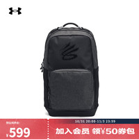 安德玛 UNDERARMOUR）秋冬库里CURRY男女同款训练运动双肩背包1387544 黑色001 均码