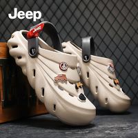 百亿补贴：Jeep 吉普 洞洞鞋男款2024新款夏季外穿拖鞋运动凉鞋男外出沙滩凉拖