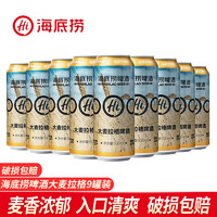 海底捞 啤酒大麦啤酒精酿啤酒泡沫箱500ML*9罐装