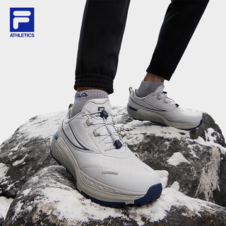 斐乐（FILA）男鞋HORIZON 1+户外鞋2024冬季眼界1+鞋徒步鞋 芯片灰-MC 40.5