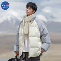 NASA RHUDE 冬季新款棉衣男士宽松加厚棉服情侣面包立领保暖外套棉袄