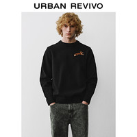 URBAN REVIVO UR2024冬季新款男装趣味图案套头毛衣软糯针织衫UMM940007