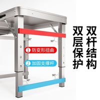 梦忆笙 折叠桌户外夜市摆摊地推便携式折叠桌子简易家用小桌子折叠餐桌椅 白