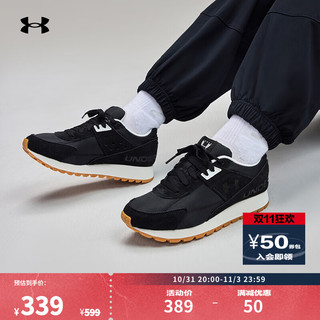 安德玛 UNDERARMOUR）Essential Runner女子复古运动休闲鞋3028409 黑色001 40