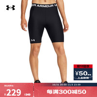 安德玛 UNDERARMOUR）春夏HeatGear女子训练运动单车紧身短裤1384003 黑色001 S