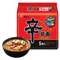 NONGSHIM 农心 辛拉面方便面辣白菜五连包牛肉面泡面韩式速食方便食品 辛拉面-香菇牛肉