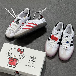 阿迪达斯 （adidas）Hello Kitty联名Gazelle低帮运动休闲板鞋女II0013 白粉黑IG4450 35.5