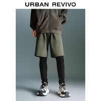 URBAN REVIVO UR2024秋季新款男装时髦渐变设计感抽绳超宽松短裤UMV640087