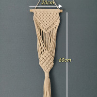 魔力熊 手工编织挂饰 20cm挂毯 白
