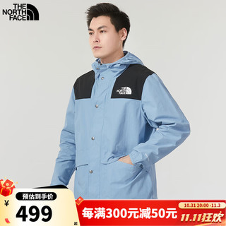 THE NORTH FACE 北面 夹克男款女款2024春季新款户外运动上衣透汽防风梭织连帽休闲外套