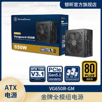 银欣 银昕VG650W/750W/850W金牌ATX3.1电源PCIe5.1/全日系电容风扇启停