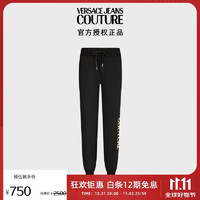 VERSACE 范思哲 Jeans Couture男装23春夏男士LOGO休闲裤 黑色M礼物