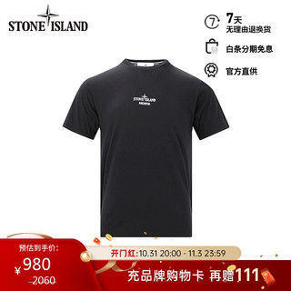 STONE ISLAND 石头岛 24春夏 80152NS91 T恤 黑色 XL