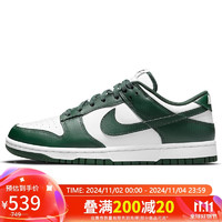 NIKE 耐克 男子休闲鞋复古DUNK LOW休闲鞋DD1391-101白/绿44