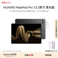 HUAWEI 华为 MatePad Pro 柔光版 12.2英寸 HarmonyOS 4.2 平板电脑（2800×1840、12GB、256GB、WiFi版、砚黑）