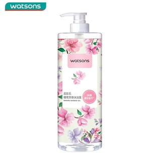 移动端、京东百亿补贴：watsons 屈臣氏 樱花淡雅沐浴乳 1L