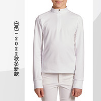 DECATHLON 迪卡侬 儿童运动POLO长袖白T恤衫男女英伦风防风春季马术服装OVHR