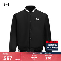 安德玛 UNDERARMOUR）秋冬Ins男女情侣百搭防寒夹棉运动休闲外套1389371 黑色001 L