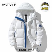 百亿补贴：HSTYLE 韩都衣舍 集团联名冬季白鸭绒工装羽绒服男宽松加厚保暖潮面包服外套