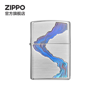 ZIPPO 之宝 打火机之宝防风煤油 川流不息 生日礼物送老公送男友 含油套装