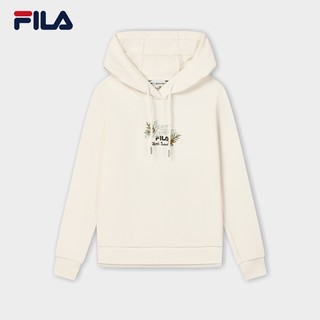 FILA 斐乐 x 卢梭斐乐官方女子连帽卫衣2024秋新款刺绣休闲长袖上衣