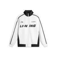 LI-NING 李宁 运动外套男秋冬新款立领美式宽松拉链上衣复古休闲情侣卫衣女