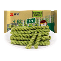 88VIP：ZHONGWANG FOOD 众望食品 众望海苔咸味小麻花312g*2袋武汉特产早餐单独包装糕点手工麻花