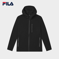 FILA 斐乐 官方男士梭织外套2024冬新款时尚休闲简约基础连帽上衣