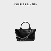 CHARLES & KEITH CHARLES&KEITH24冬季新款CK2-30782473手提链条褶皱托特包斜挎包