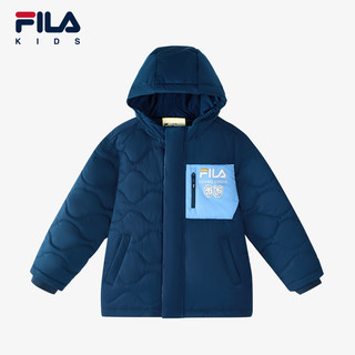 FILA 斐乐 KIDSx原田治联名系列斐乐童装男大童棉服2024冬新款儿童外套