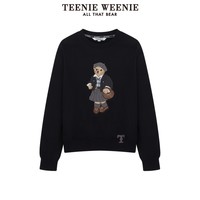 TEENIE WEENIE TeenieWeenie小熊冬装新款圆领套头卫衣学院风短款上衣休闲时尚女