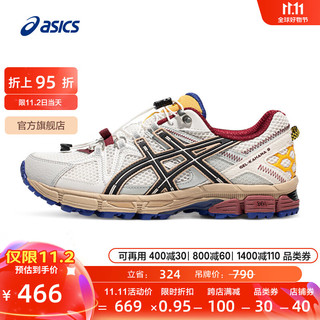 ASICS 亚瑟士 男鞋跑鞋抓地稳定越野运动鞋耐磨跑步鞋 GEL-KAHANA 8 FL 白色/黑色 47