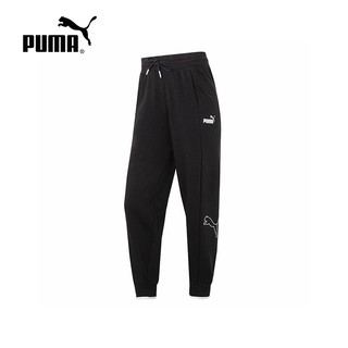 PUMA 彪马 女裤2023春季款针织运动卫裤休闲收口小脚长裤675572-01