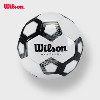 Wilson 威尔胜 官方2024新款黑白经典室外耐用足球PVC4号5号用球