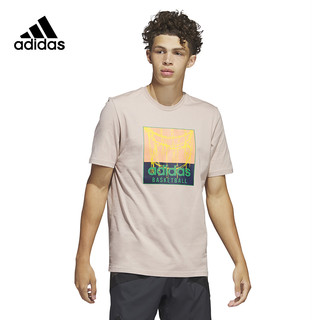 adidas 阿迪达斯 男装2023夏季新款男子运动休闲宽松短袖T恤IC1863