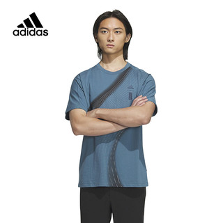 adidas 阿迪达斯 男款短袖2023年春新款时尚百搭运动休闲T恤IA8091