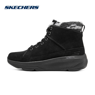 SKECHERS 斯凯奇 女运动鞋秋冬新款休闲鞋加绒保暖高帮靴子潮144526