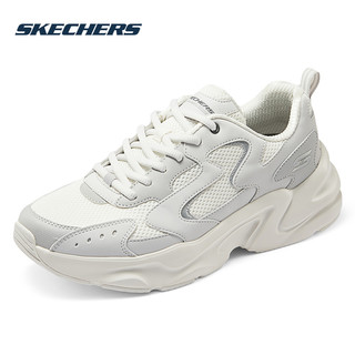 SKECHERS 斯凯奇 男鞋秋季新款官方旗舰时尚休闲鞋网面透气复古运动鞋老爹鞋