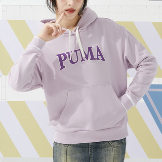 PUMA 彪马 2024春季新款PUMA彪马女装连帽卫衣运动服休闲套头衫682176-60