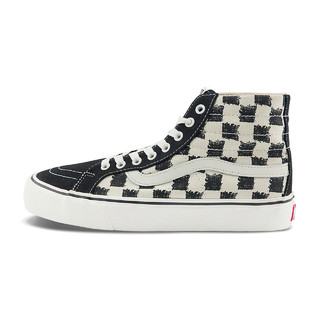 VANS 范斯 官方 Sk8-Hi 38 Decon VR3 SF手绘棋盘格帅气高街板鞋